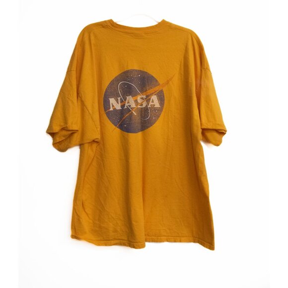Vintage NASA T-Shirt MSEC & CFC Logos Mustard Yellow Size 3XL - Picture 5 of 8